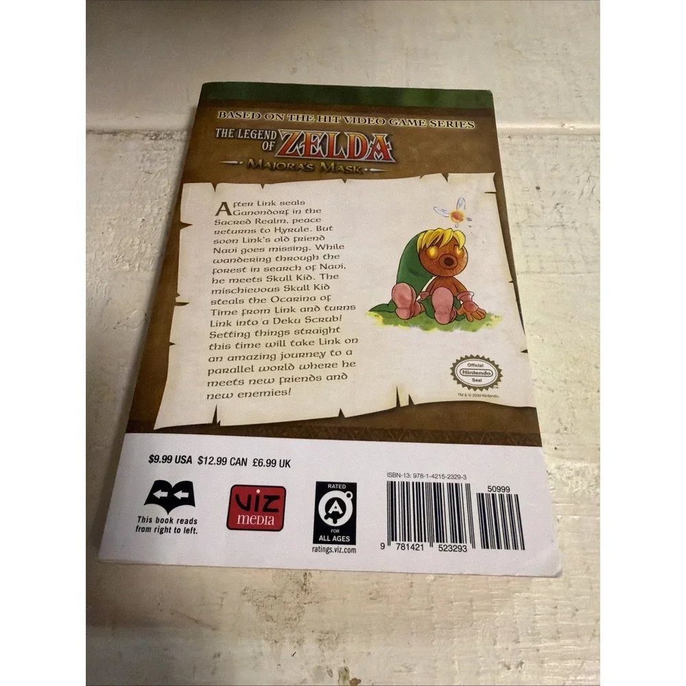 Legend of Zelda Manga 3-Book Set Ocarina of Time 1 & 2 + Majora's Mask VIZ Media